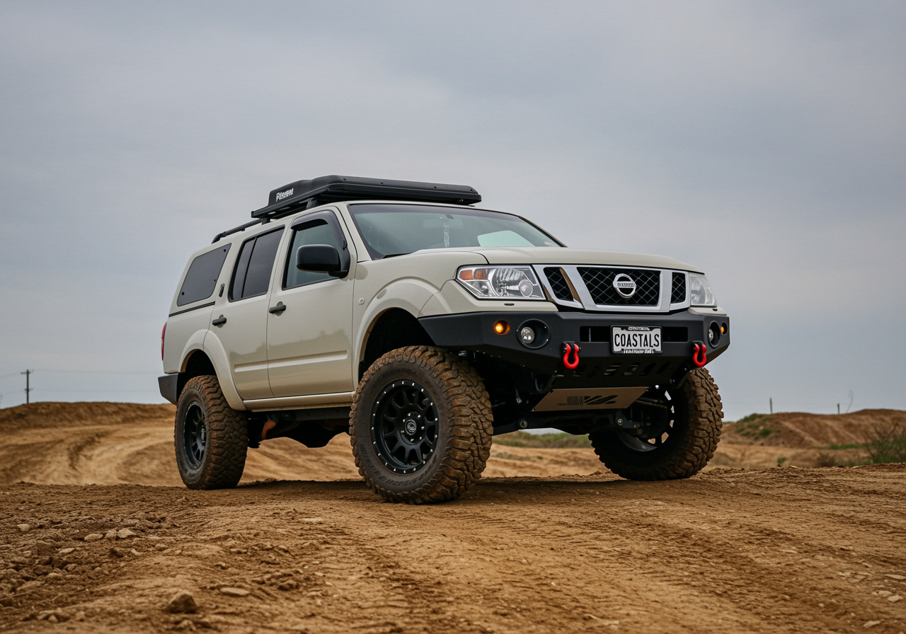 Nissan patrol on the dirt