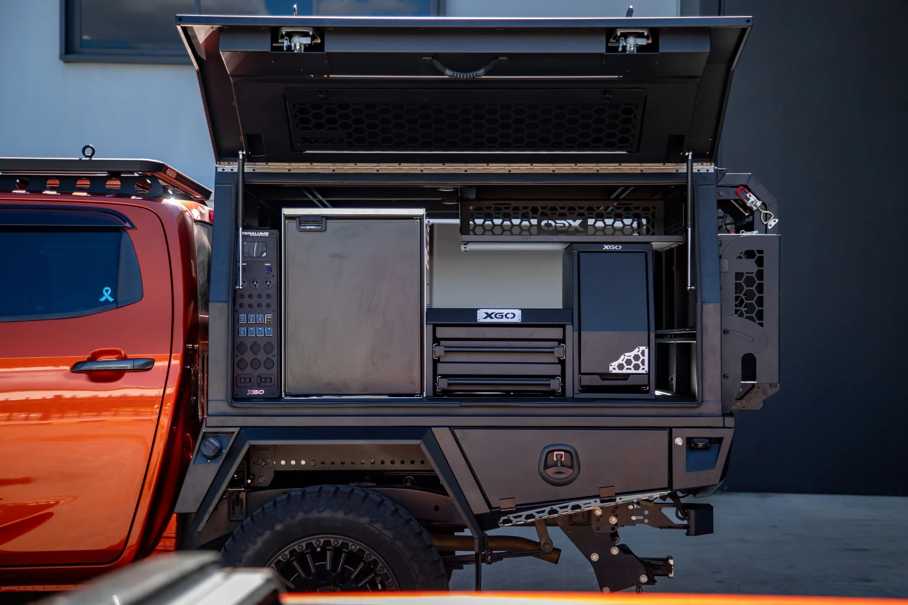 Teralume canopy open on D-MAX