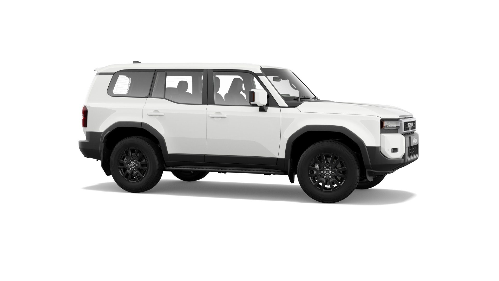 White Landcruiser Prado