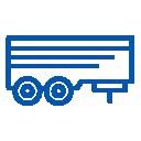 Blue icon showing ute canopies